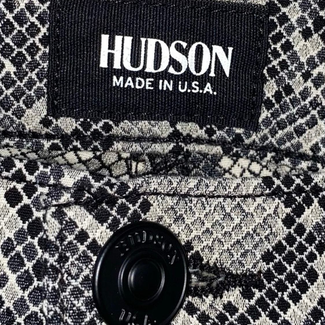 Hudson Nico Super Skinny Jeans 24 Snake Print Textured Mid Rise Usa — image 8 of 8